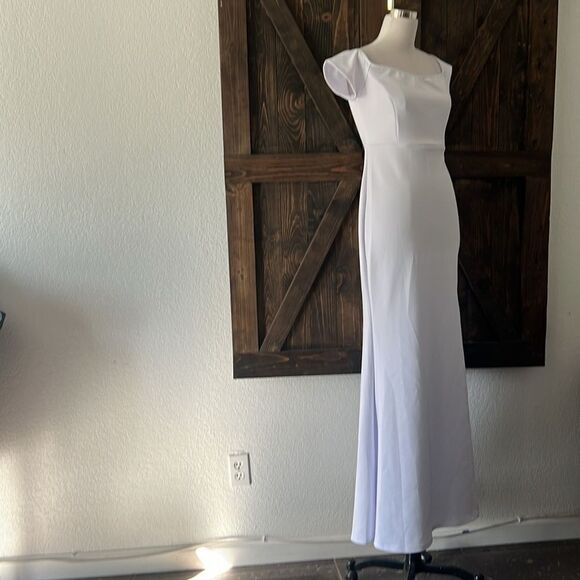 Elegant Off Shoulder High Slit Formal Party Long Red Mermaid Dress - Picture 6 of 11